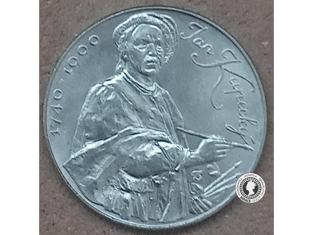 Strieborná minca 100kcs / 1990 - J.Kupecký - kvalita BK 0/0