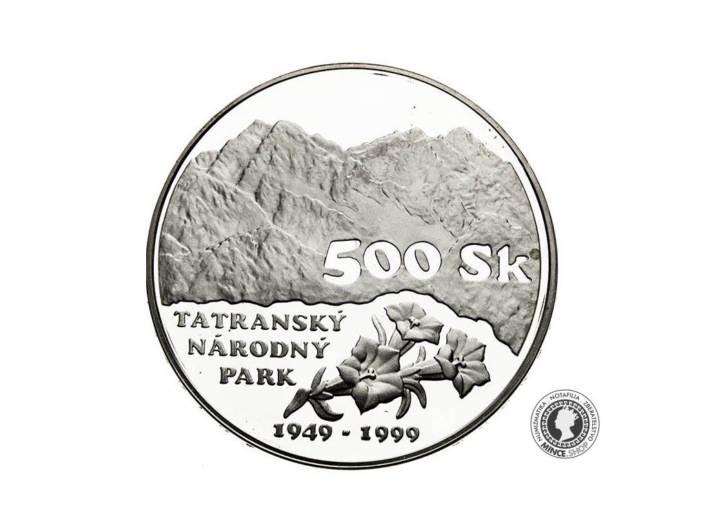 500 Sk/1999 - Tatranský národný park - 50. výročie založenia - BK 0/0 Tanap