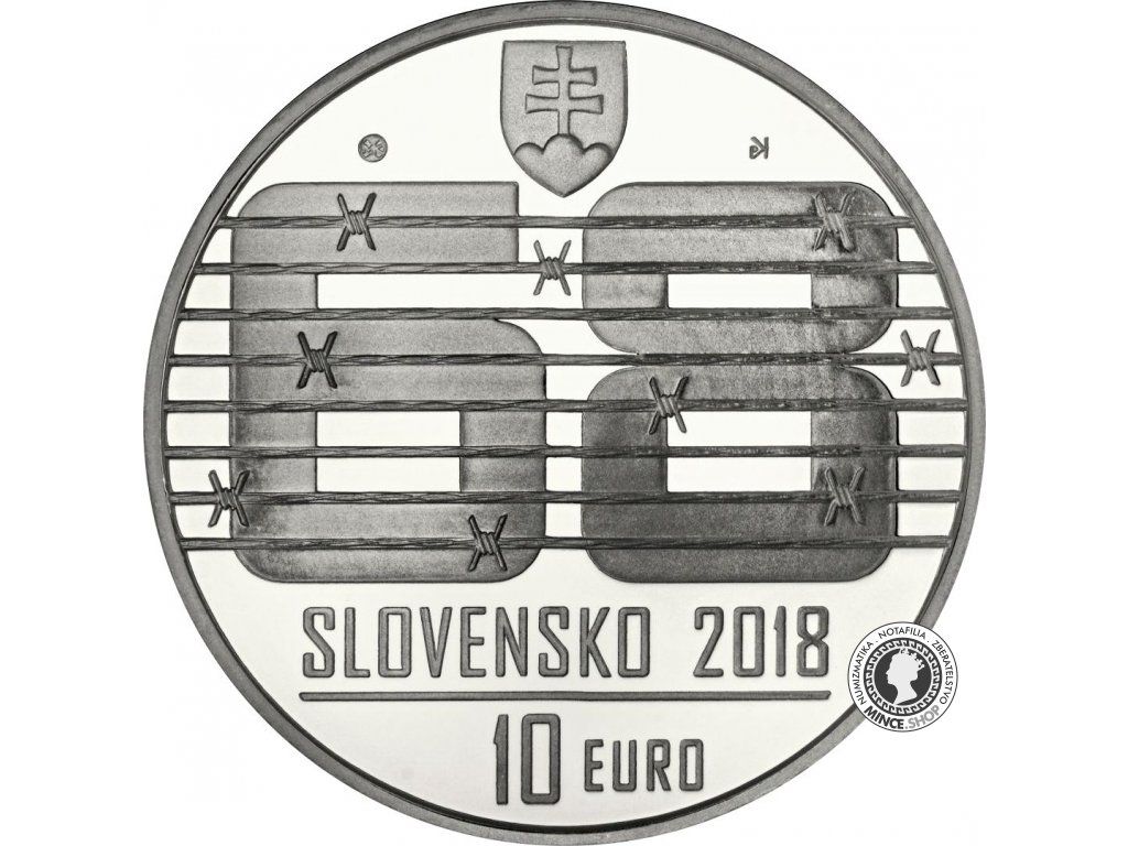 Strieborná minca Ag Proof 10€ / 2018 - Nenásilný odpor občanov proti vstupu vojsk Varšavskej zmluvy v auguste 1968