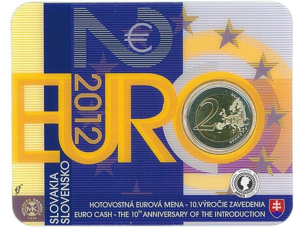 coincard 2 Euro Slovensko 2012 - 10. výročia vzniku Eura