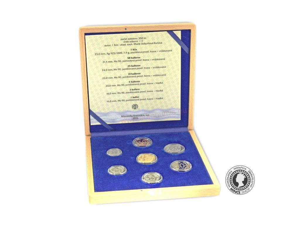2016 Mince ČSSR 1963 proof repliky v dreve