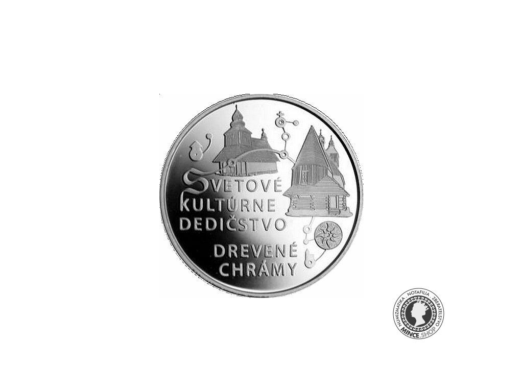 Strieborná minca BK Ag 10€ / 2010 - Drevené chrámy v slovenskej časti karpatského oblúka