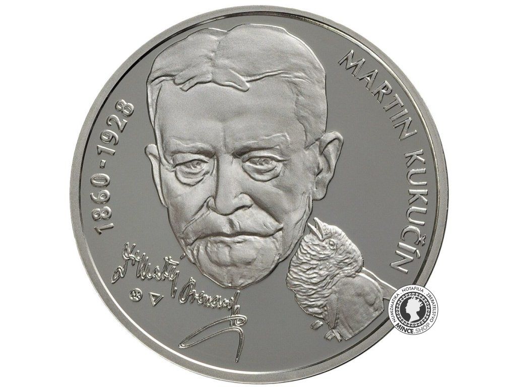 Strieborná minca Ag BK 10€ / 2010 - Martin Kukučín – 150. výročie narodenia