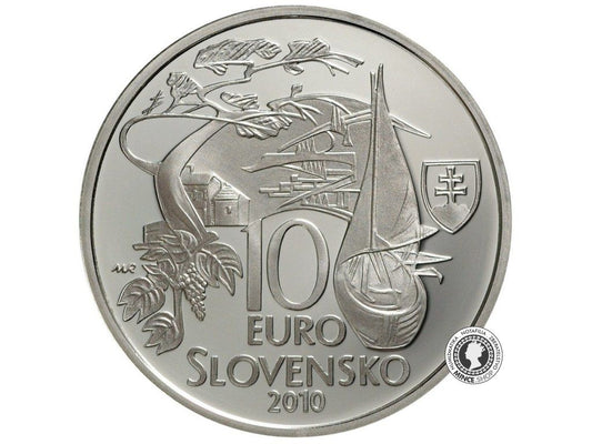 Strieborná minca Ag BK 10€ / 2010 - Martin Kukučín – 150. výročie narodenia