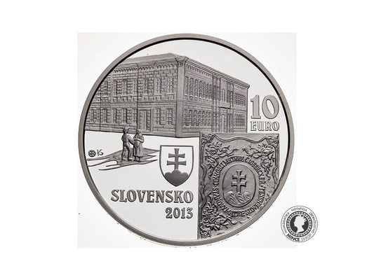 Strieborná minca Ag BK 10€ / 2013 - Matica slovenská – 150. výročie založenia