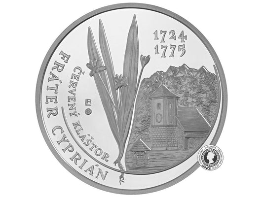 Strieborná minca BK 10 eur / 2024 Fráter Cyprián z Červeného Kláštora – 300. výročie narodenia