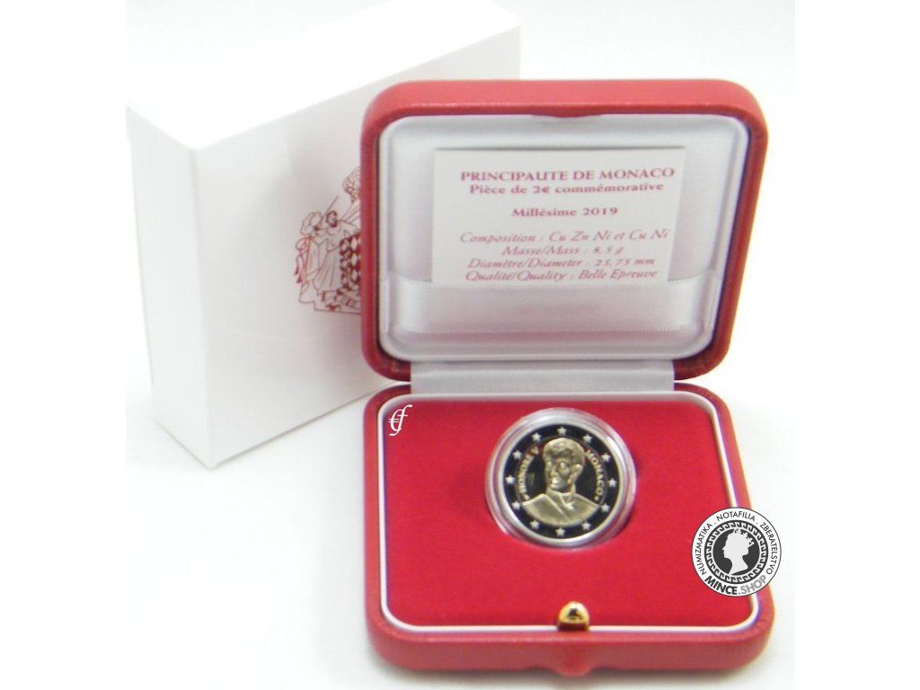 2 Euro Monaco 2019 - Prince Honore V (Proof)