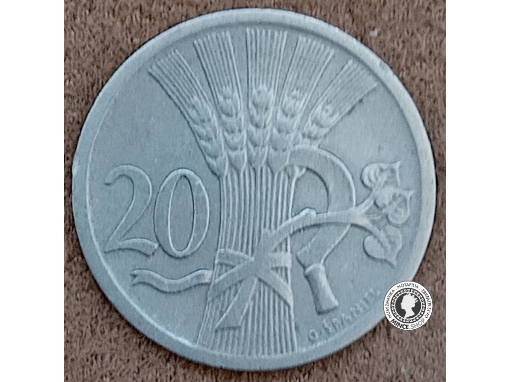 20 halier - 1.ČSR - 1927