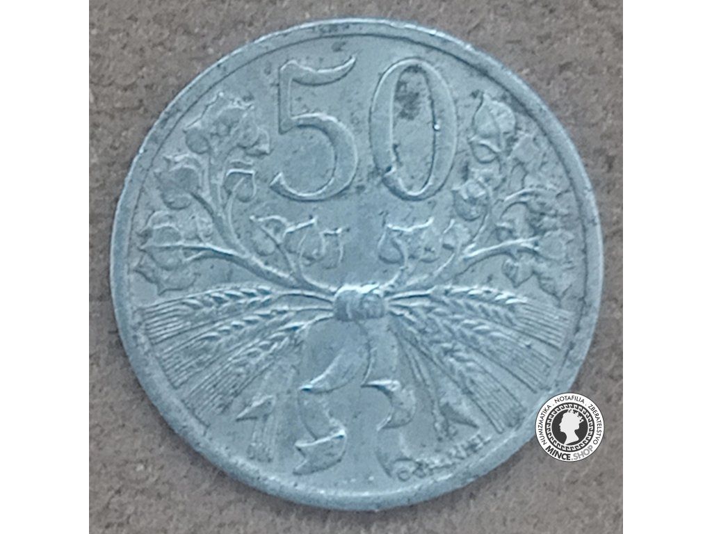 50 halier - Česko-Slovensko - 1951