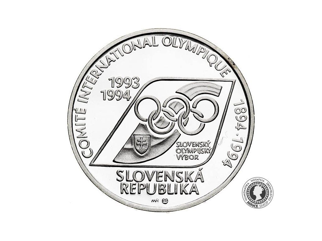Minca Proof - SK 200 / 1994 - Založenie Medzinárodného olympijského výboru - 100.výročie a prvá účasť SR na OH