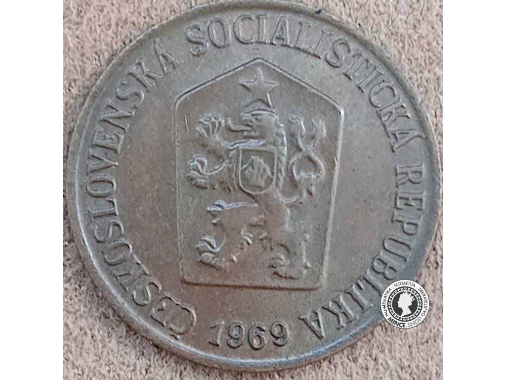 50 halier ČSSR 1969 bez bodiek pri letopočte - Československo