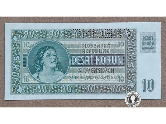 10 Korún - 1939 - Slovenský Štát