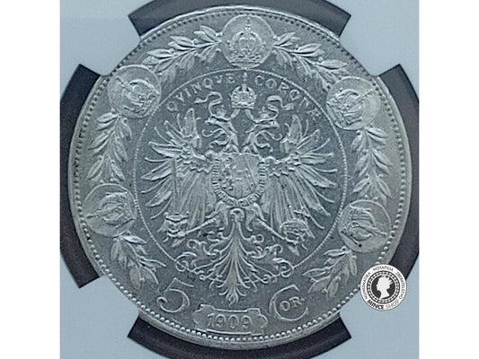 5 koruna - Rakúsko-Uhorsko - 1909 - MS 61