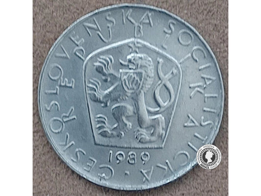 5 koruna - Česko-Slovensko - 1989