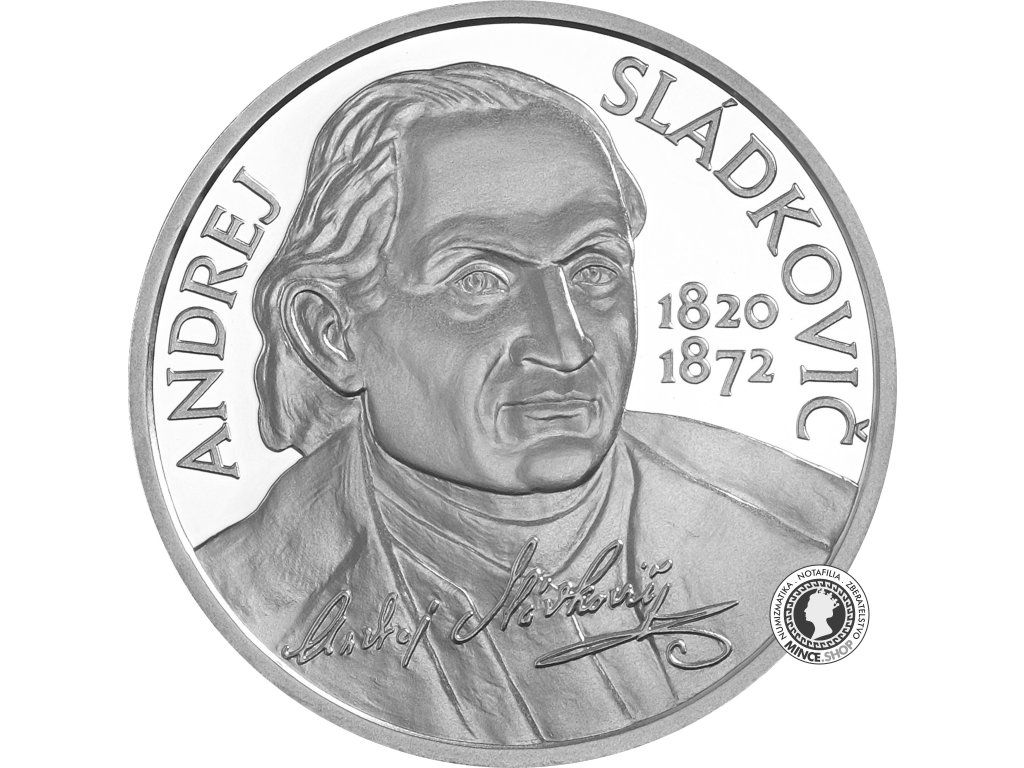 Strieborná minca Ag 10 €/2020 BK Andrej Sládkovič - 200. výročie narodenia