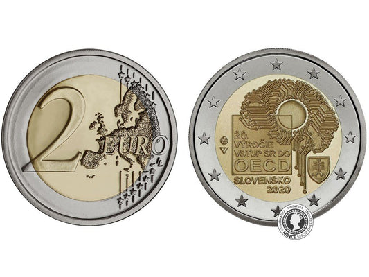 2 euro 2020 Slovensko PROOF, 20.výročie vstupu Slovenska do OECD