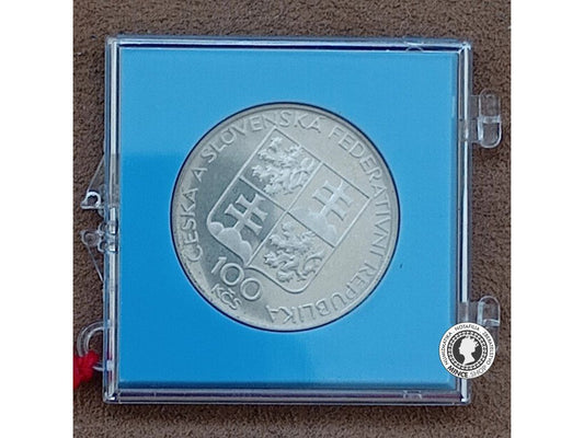 100 Kčs/1993 - Břevnovský kláštor v Prahe - 100. výročie založenia - kvalita PROOF