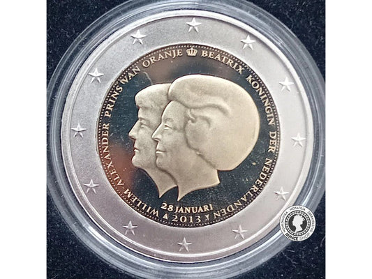 2 euro 2013 Holandsko PROOF - Dubbelportret