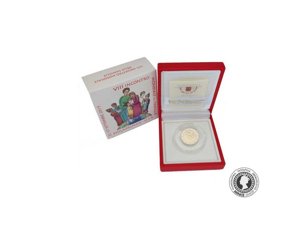 2 euro proof Vatikán 2015 - VIII. Svetové stretnutie rodín