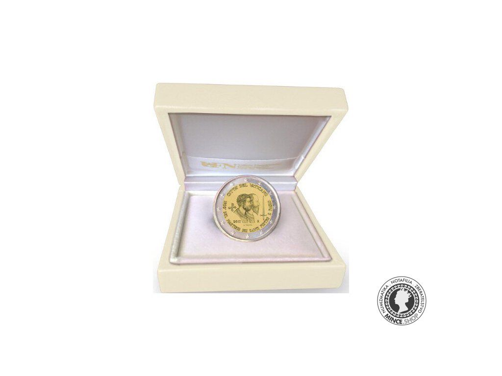 2 euro proof Vatikán 2017 - 1950. výročie umučenia apoštolov Svätého Petra a Svätého Pavla