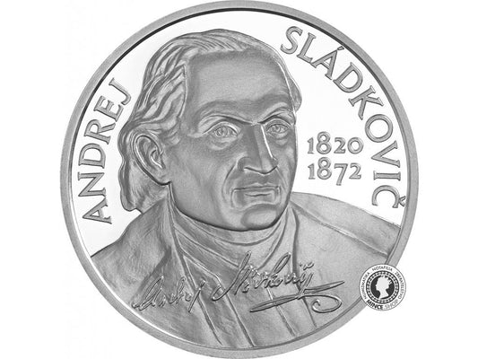Strieborná minca Ag 10 €/2020 proof Andrej Sládkovič - 200. výročie narodenia