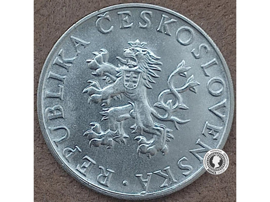 Strieborná minca 10kcs / 1955 - 10 výročie - kvalita BK 0/0