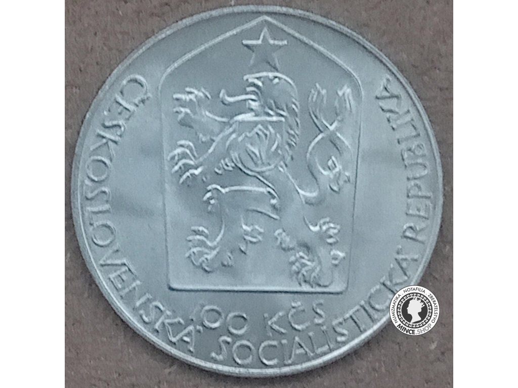Strieborná minca 100kcs / 1983 - Národné divadlo - kvalita BK 0/0