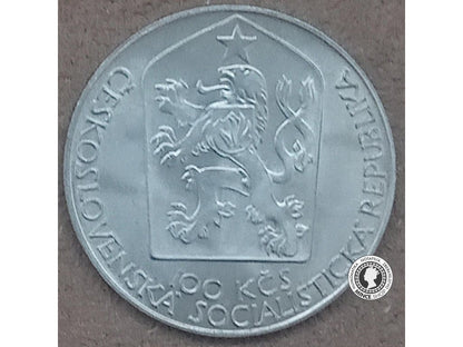 Strieborná minca 100kcs / 1983 - Národné divadlo - kvalita BK 0/0