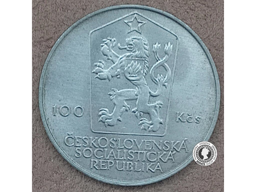 Strieborná minca 100kcs / 1984 - A.Zápotocký - kvalita BK 0/0