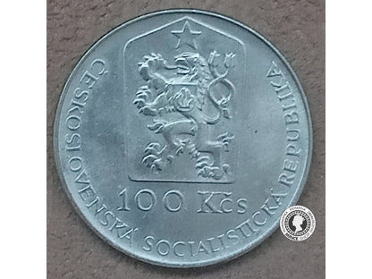 Strieborná minca 100kcs / 1990 - J.Kupecký  - kvalita BK 0/0