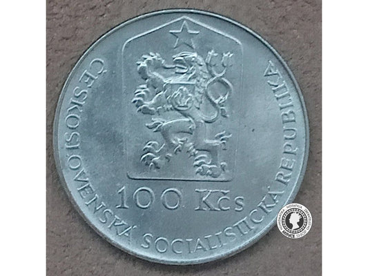 Strieborná minca 100kcs / 1990 - J.Kupecký  - kvalita BK 0/0
