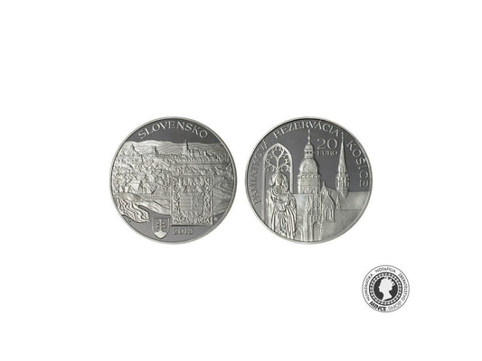 Strieborná minca Ag Proof 20€ / 2013 - Košice