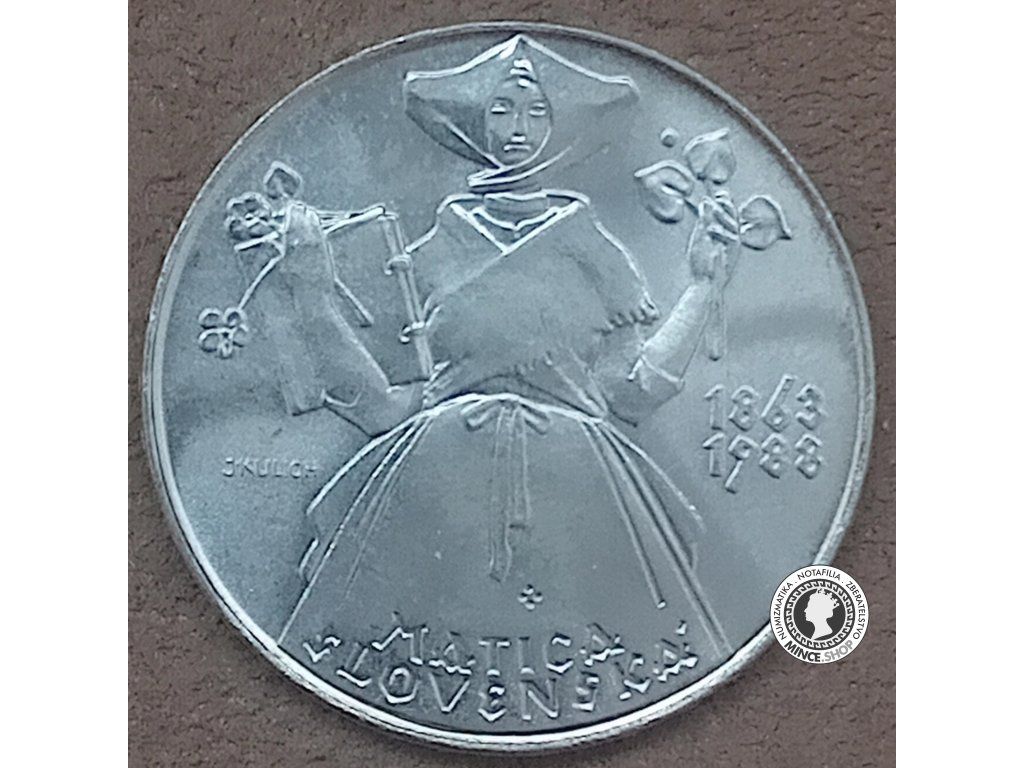 Strieborná minca 500kcs / 1988 -  Matica Slovenská - kvalita BK 0/0