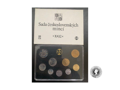 Sada československých mincí 1992 +10 Kčs A.Rašin