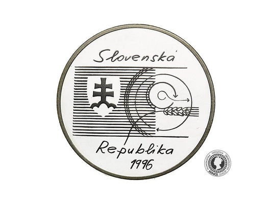 Strieborná minca Ag Proof 200 Sk/1996 - Samuel Jurkovič - 200. výročie narodenia