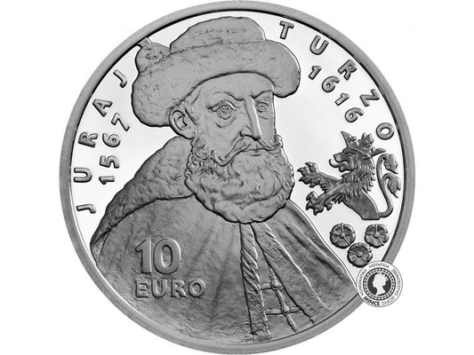 Strieborná minca Ag Proof 10€ / 2016 - Juraj Turzo – 400. výročie úmrtia