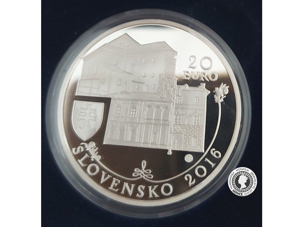 Strieborná minca Ag Proof 20€ / 2016 - Banská Bystrica