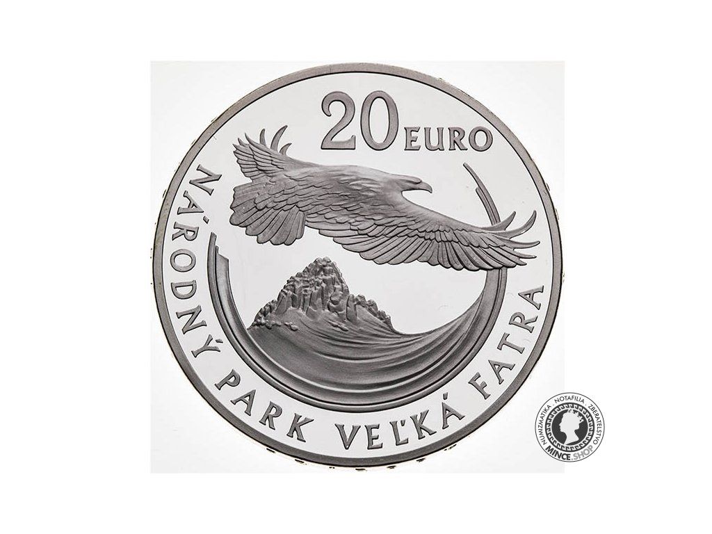Strieborná minca Ag 20€ / 2009 - Národný park Veľká Fatra BK 0/0