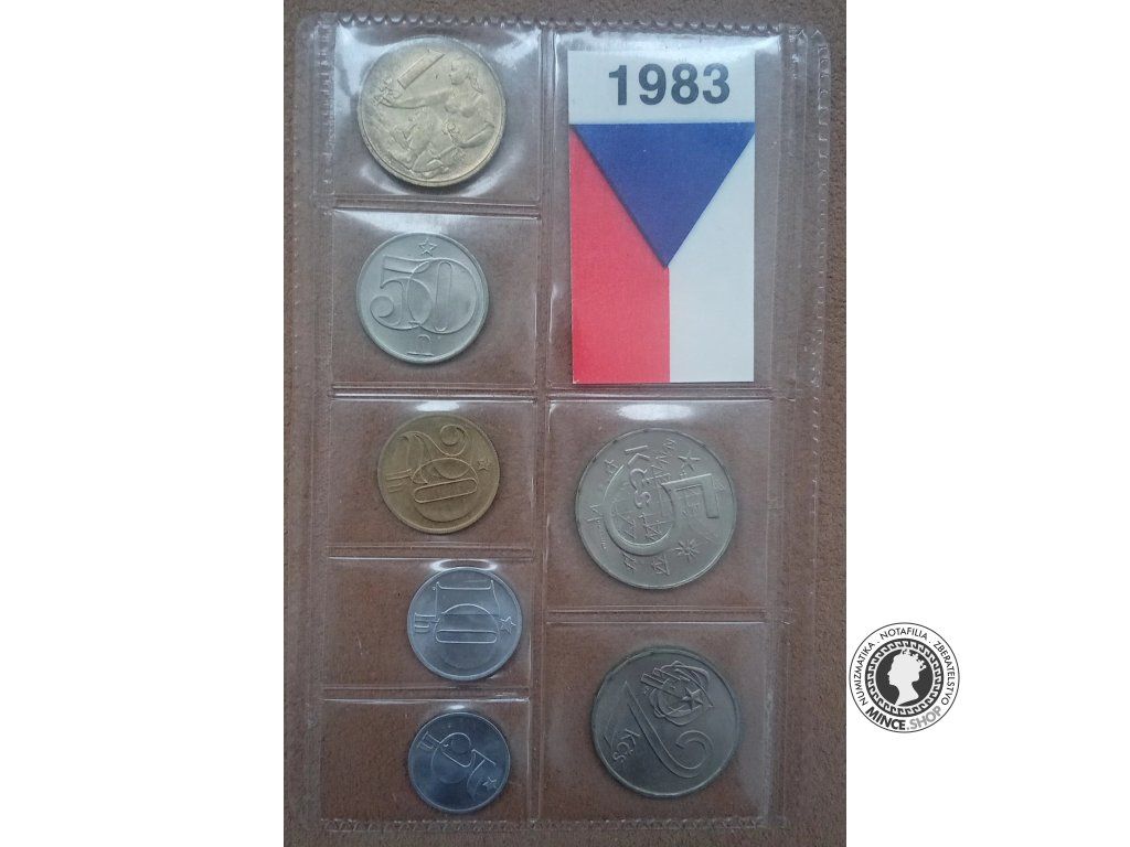 Sada Československých mincí 1983 pvc obal