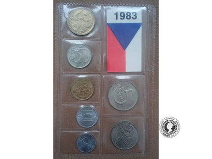 Sada Československých mincí 1983 pvc obal
