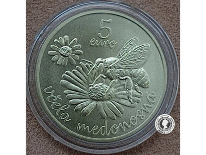Minca 5€ (2021) Včela medonosná