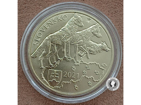 Minca 5€ (2021) Vlk dravý