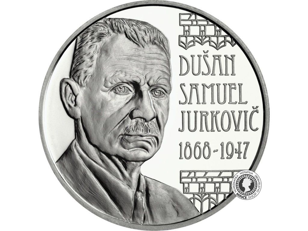 Strieborná minca Ag Proof 10€ / 2018 - Jurkovič