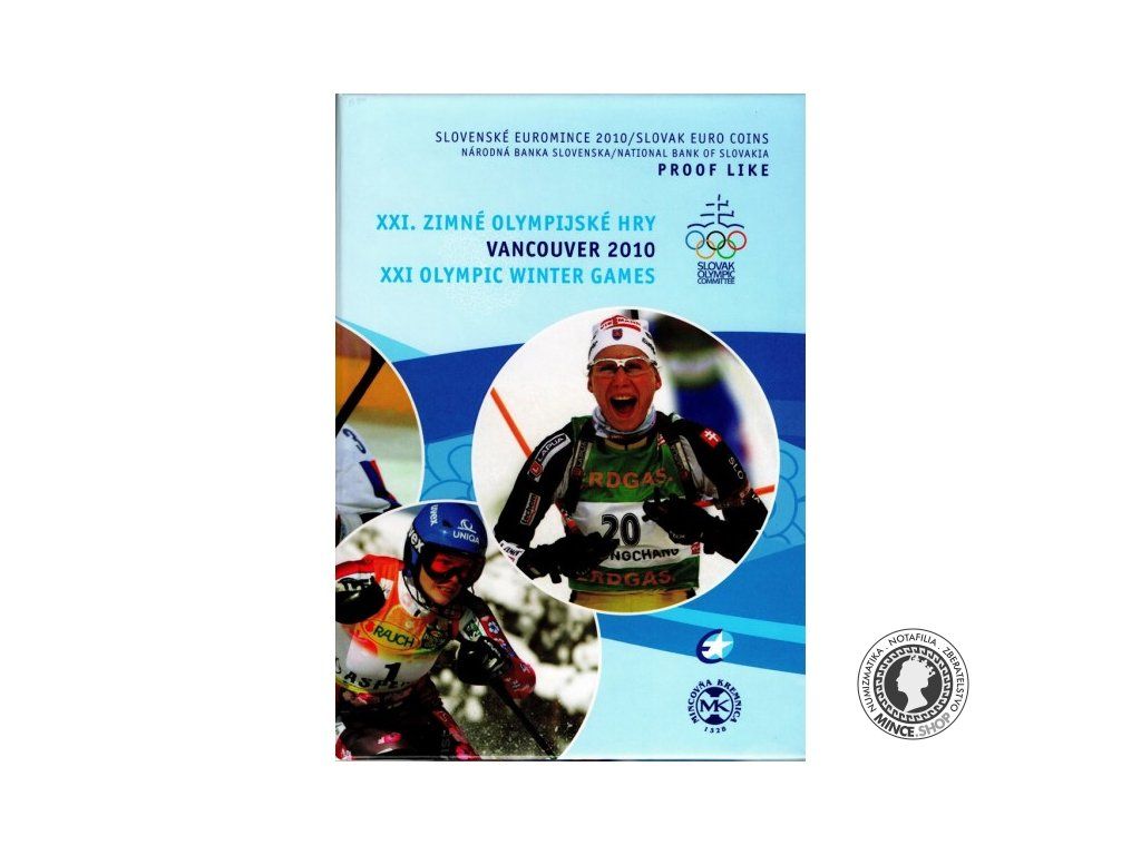 Sada mincí Slovenskej republiky 2010 - XXI. ZOH Vancouver 2010 Proof Like