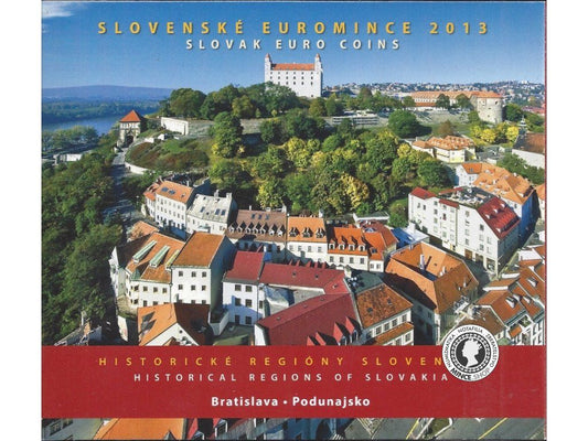 2013 Sada Slovenských Euro mincí - Historické regióny Bratislava - Podunajsko