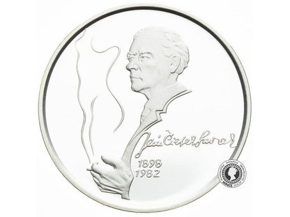 Strieborná minca 200 Sk/1998 PROOF - Ján Smrek - 150. výročie narodenia