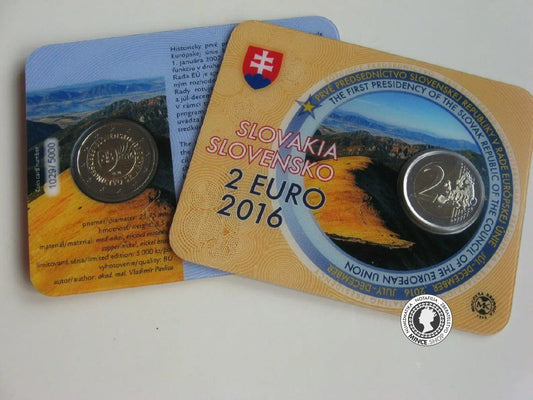 Zberateľská karta 2€/2016 "Prvé predsedníctvo SR v Rade EÚ" coincard