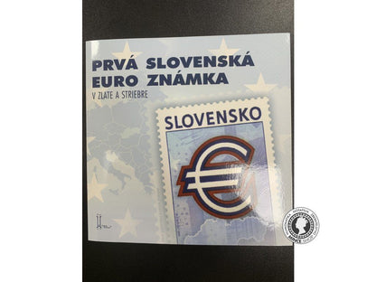 Prva slovenska euroznamka striebro proof Ag 8,5g limitovana edicia