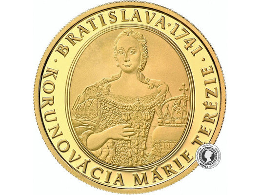 Zlatá minca Au Proof 100€ / 2016 -  275. výročie korunovácie Márie Terézie