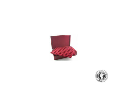 Elegantná drevená kazeta pre pláta na mince, bankovky a odznaky 350x250x110